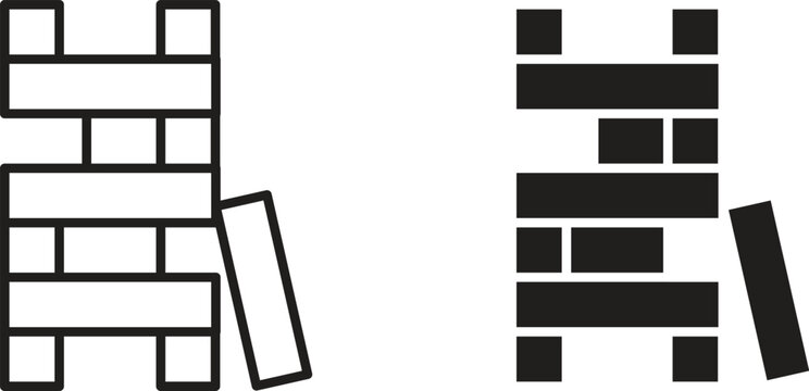 Wooden block icon
