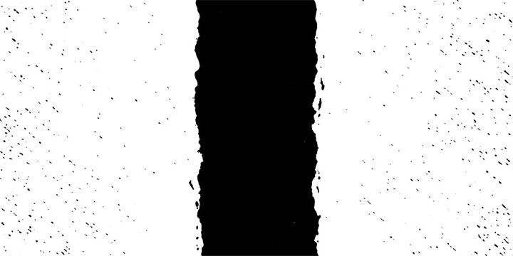 A textured abstract of a black void tearing through white space, creating a stark contrast.