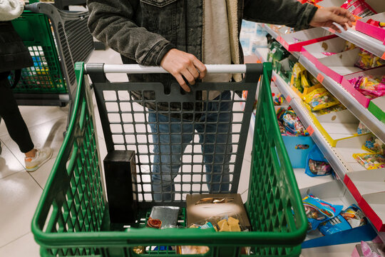 Shopping for Snacks in a Supermarket