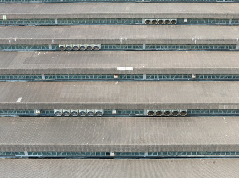 Industrial Factory Facade With Ventilation Exhaust Fans