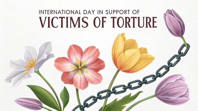 Floral illustration symbolizing hope healing and support for survivors.