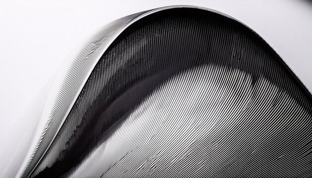 macro halftone curve with dense diagonal shading on a white background strong contrast and smooth tonal transition forming a sharp abstract arc
