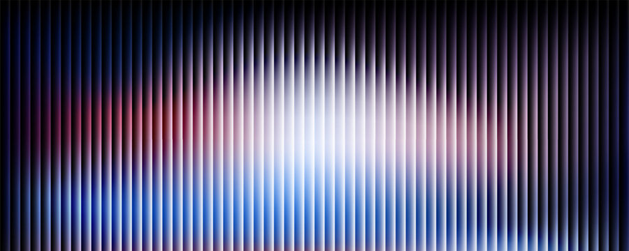 Abstract ribbed background with a dark blue glass effect. Vector 3D illustration.