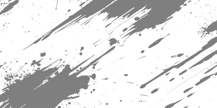 Abstract black and gray paint strokes slashing diagonally across a white background, grunge texture, high contrast, minimalistic monochrome texture design.	