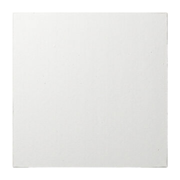 Blank white square textured canvas board surface