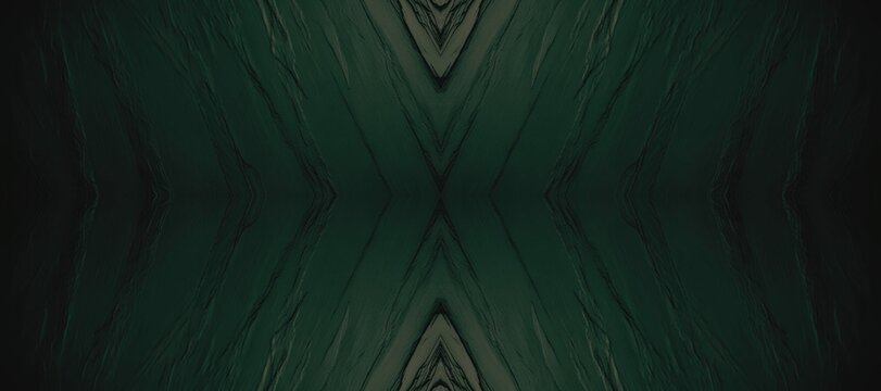 Symmetrical Dark Green Pattern Background Texture