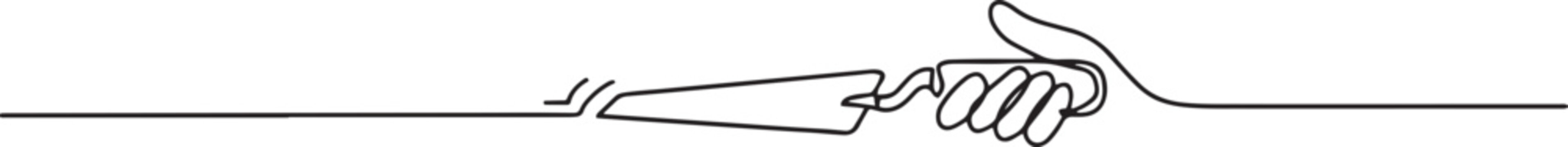 Professional Rectangular Steel Trowel one line art. Continuous line drawing of repair, professional, hand, people, concept, support. one line Icon drawing