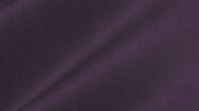 Premium Deep Purple Highland Wool Twill Fabric cascading in rich dramatic waves of vibrant color and dense diagonal texture for luxury outerwear