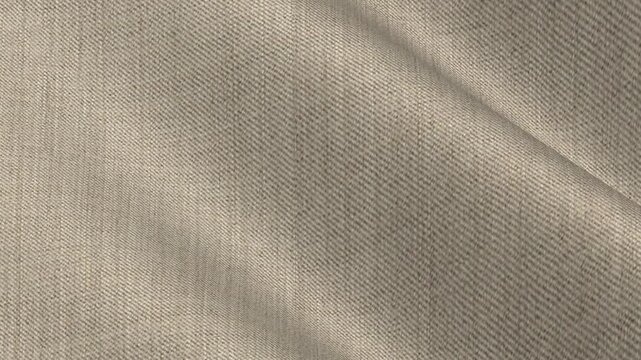 Italian Beige Taupe Twill Wool Fabric draping in soft neutral waves of elegant diagonal weave and sophisticated palette for modern smart jackets