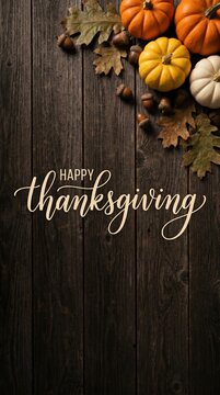 Happy Thanksgiving day social media post celebration illustration background thanksgiving greeting autumn concept