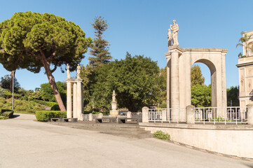 Fototapeta premium Bellini Garden, also known as Villa Bellini, is the most famous public park in the center of Catania, Sicily, Italy