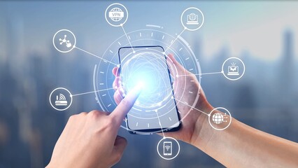 Obraz premium Communication network enables digital connectivity. A strong communication network supports data transfer, communication access, and global communication network solutions. Spire