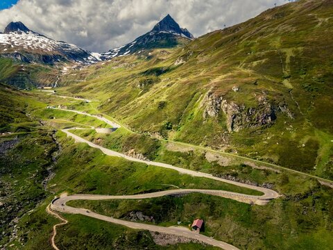 Oberwald, 19.06.2026, Switzerland, the legendary Furka Pass, one of the stops on the famous Grand Tour of Switzerland route