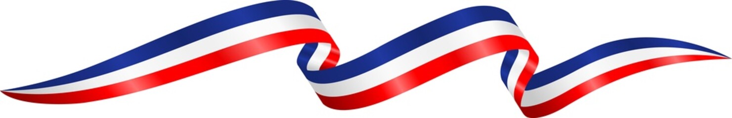 United States Flag Waving Ribbon Illustration © chairul