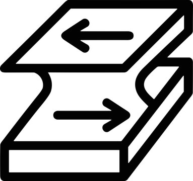 Abstract representation of opposing forces or stress on layers, with arrows indicating direction.