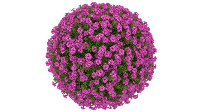 Vibrant pixelated flower cluster in dense formation