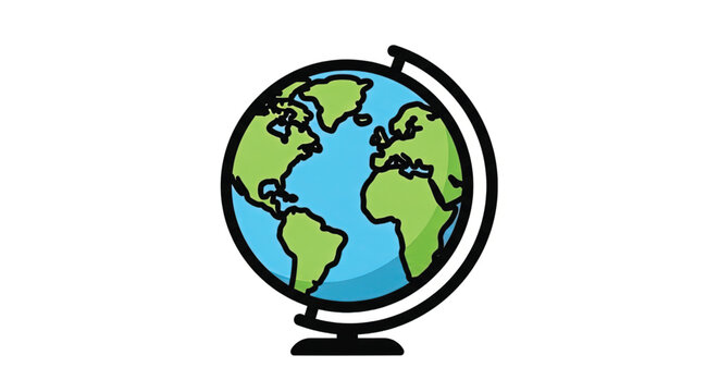 Globe Earth Planet World Map.