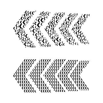 Abstract Chevron Arrow Pattern Collection with Geometric Vector Design