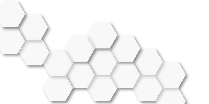 white luxury hexagons abstract background .white hexagon futuristic technology honeycomb pattern vector design . Luxury gray Pattern. Vector Illustration. 3D Futuristic abstract honeycomb mosaic whit