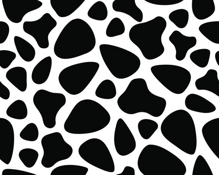 Black and white cow print pattern