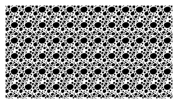Organic dot pattern with irregular spot shapes in abstract textured style