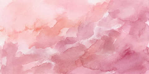 Fototapeta premium Pink abstract watercolor background with bubbles, textured paper pattern, grunge wall surface, rose valentine love vintage art wallpaper, marble macro close-up illustration