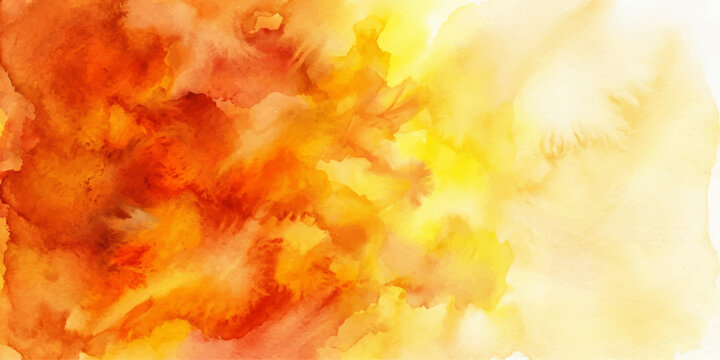 Abstract Fire Flames Background with Orange Sky Smoke Texture and Burning Heat Grunge Design Illustration
