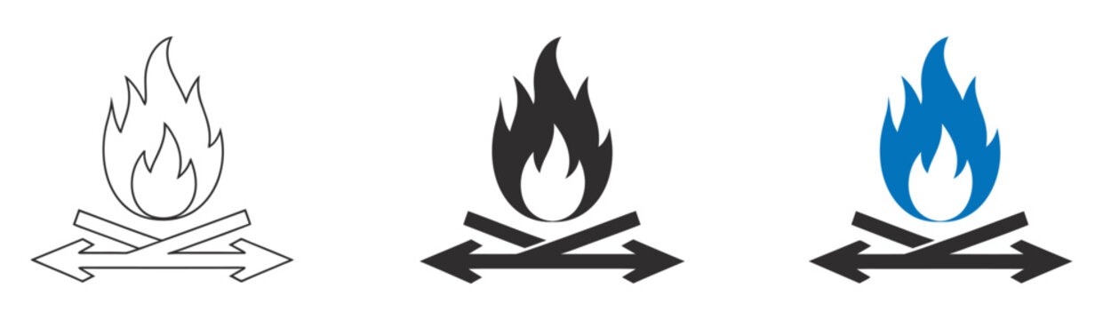 Fireproof Fire Resistant Material Icon for Protection, Safety Standards, Heat Resistance, and Industrial Security Applications, vector design