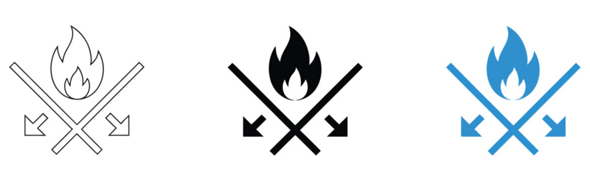 Fireproof Fire Resistant Material Icon Representing Heat Protection, Fire Safety Compliance, Durable Materials, and Risk Prevention, vector design