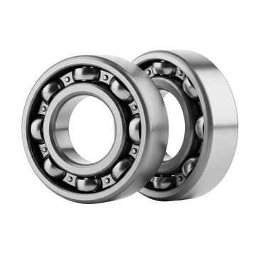Precision ball bearing unit with smooth metallic finish