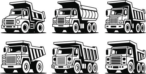 Dump truck vector illustration © Ahamedpicu