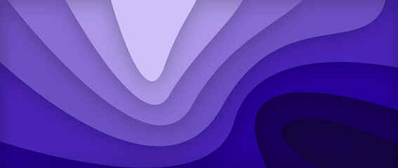 vibrant purple pattern background waves abstract banner. simple wavy vector background 