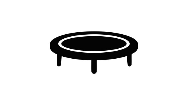 Vector illustration of trampoline icon on a transparent background