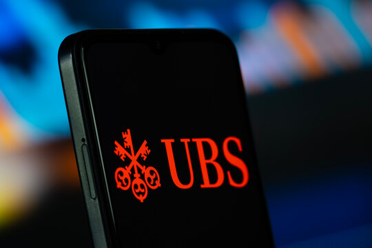 Dhaka, Bangladesh- 10 June 2026: UBS logo is seen on a smartphone.