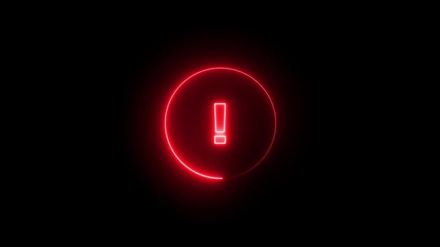 information sign icon animation info help desk idea desk support desk sign symbol , Neon help desk icon color glowing animated black background .
