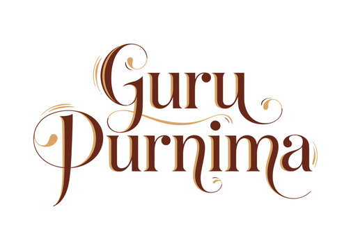 Guru Purnima Typography vector illustration