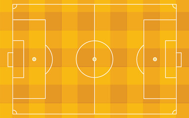 soccer field from a flat position in yellow © HOSEN