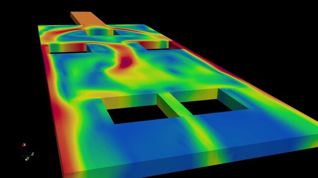Liquid flow simulation - CFD simulation Computational fluid dynamics