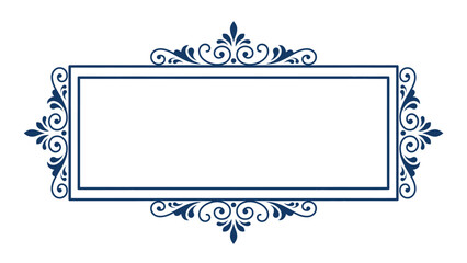 Luxurious ornamental frame border illustration vector design element with elegant decorative details for invitations, certificates, greeting cards, branding, and premium background projects © Lucky art