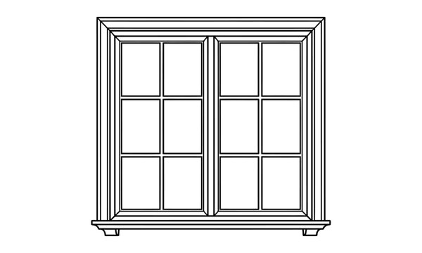 Minimalist Square Frame Border Vector