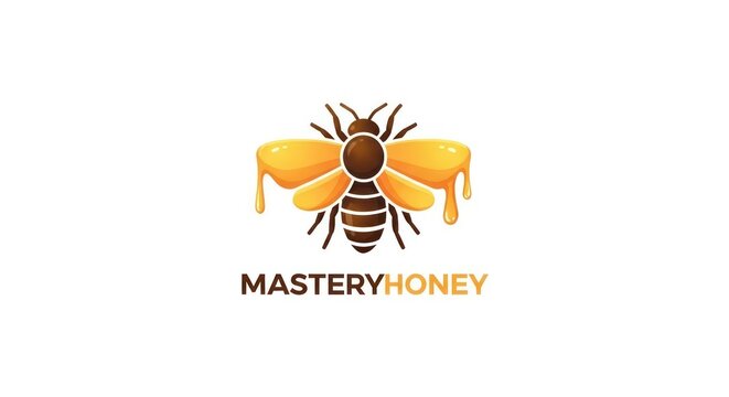 Mastery Honey Bee Logo Design.