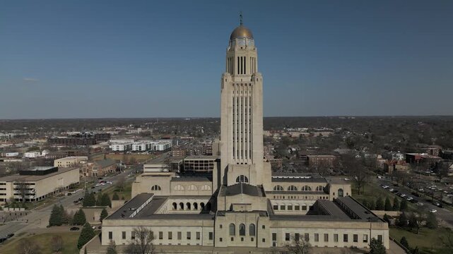 Nebraska State Capitol in Lincoln, NE