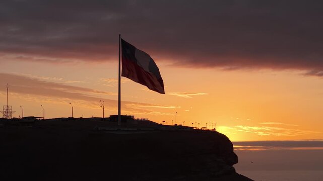 Bandera del Morro de Arica en Chile