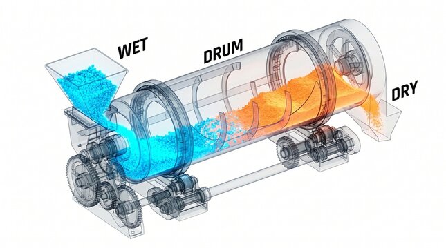 Creative Industrial washing machine, laundry equipment, wet to dry process, transparent mechanism 2k