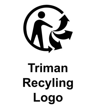Triman France Recycling Logo Icon Sign Symbol