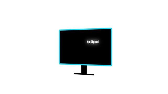 No Signal TV Test Pattern Background, No signal TV test pattern technical issues, TV screen test no signal.4k video
