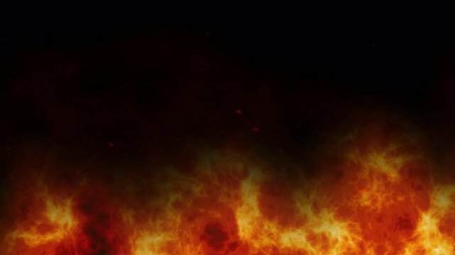 Fire Smoked Background with ash