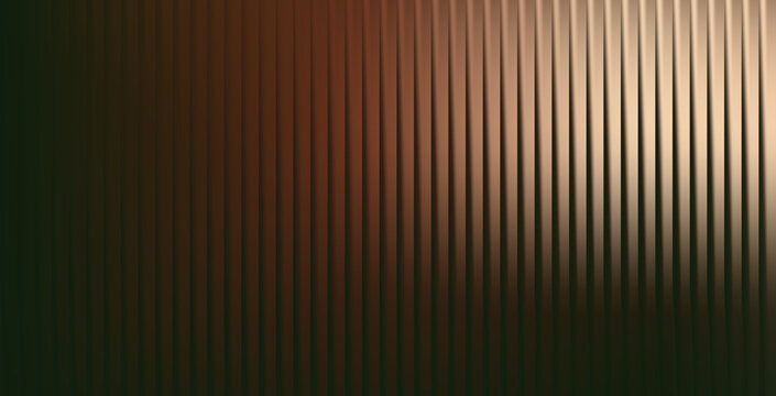 Abstract brown and bronze vertical lines background with gradient lighting