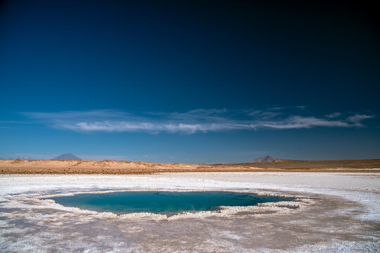 Stromatolites Pool at Ojos del Mar, Argentine Puna