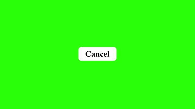 Mouse pointer clicking add friend button then changing to cancel button on green screen.